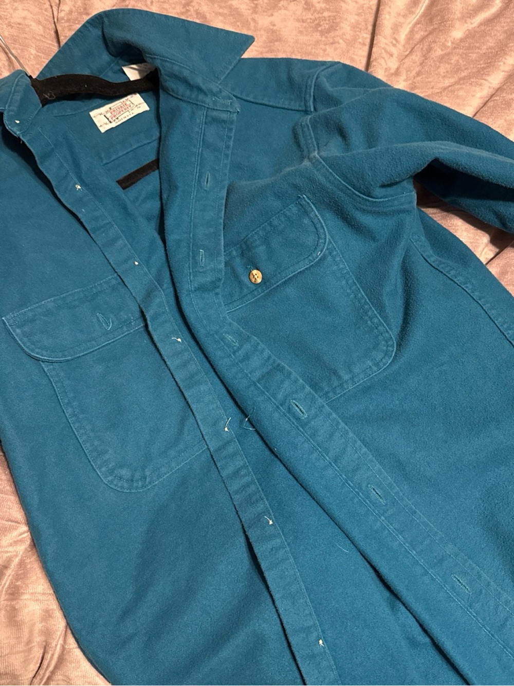 Teal Women's Jean Jacket - Classic Button-Front Utility Style